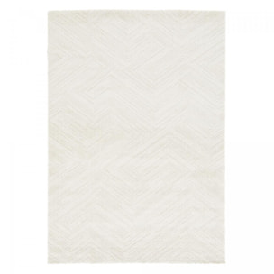 Tapis salon et chambre tissé motif faux uni NIMI