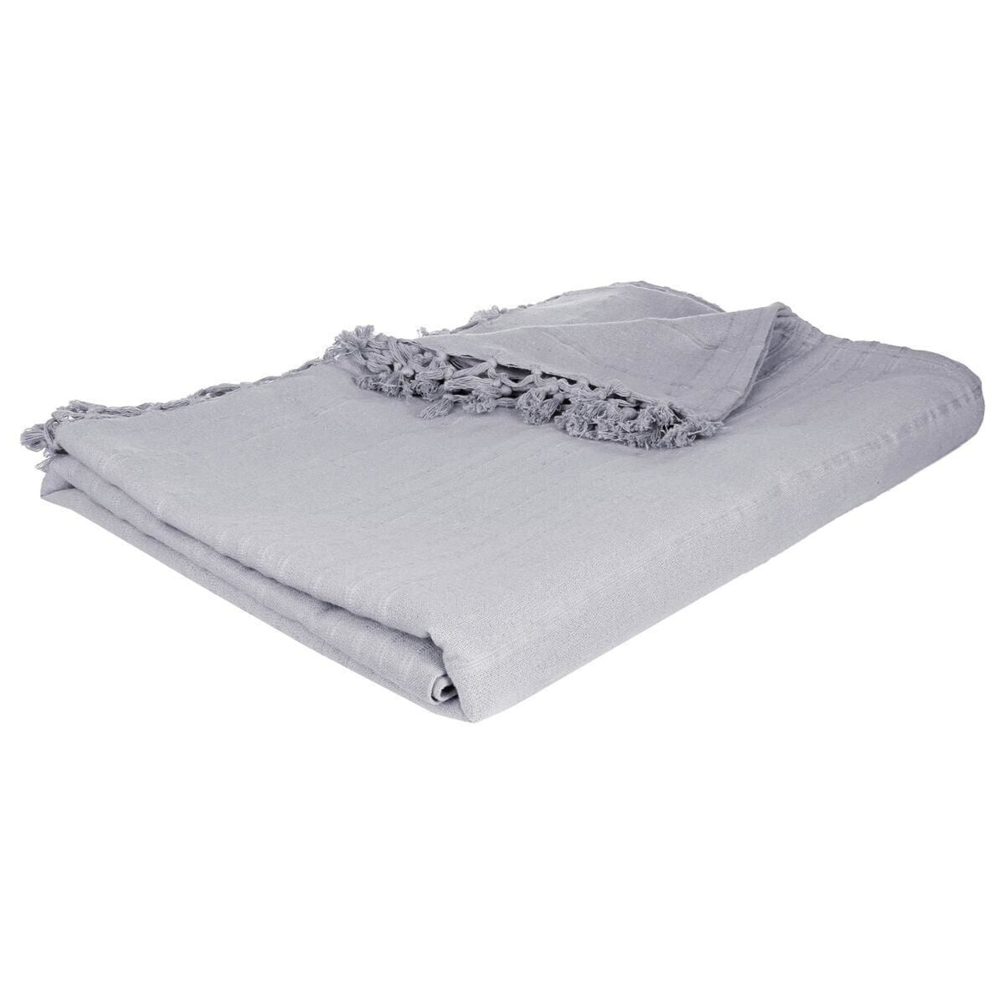 Manta de cama gris claro 230x250