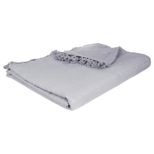 Manta de cama gris claro 230x250