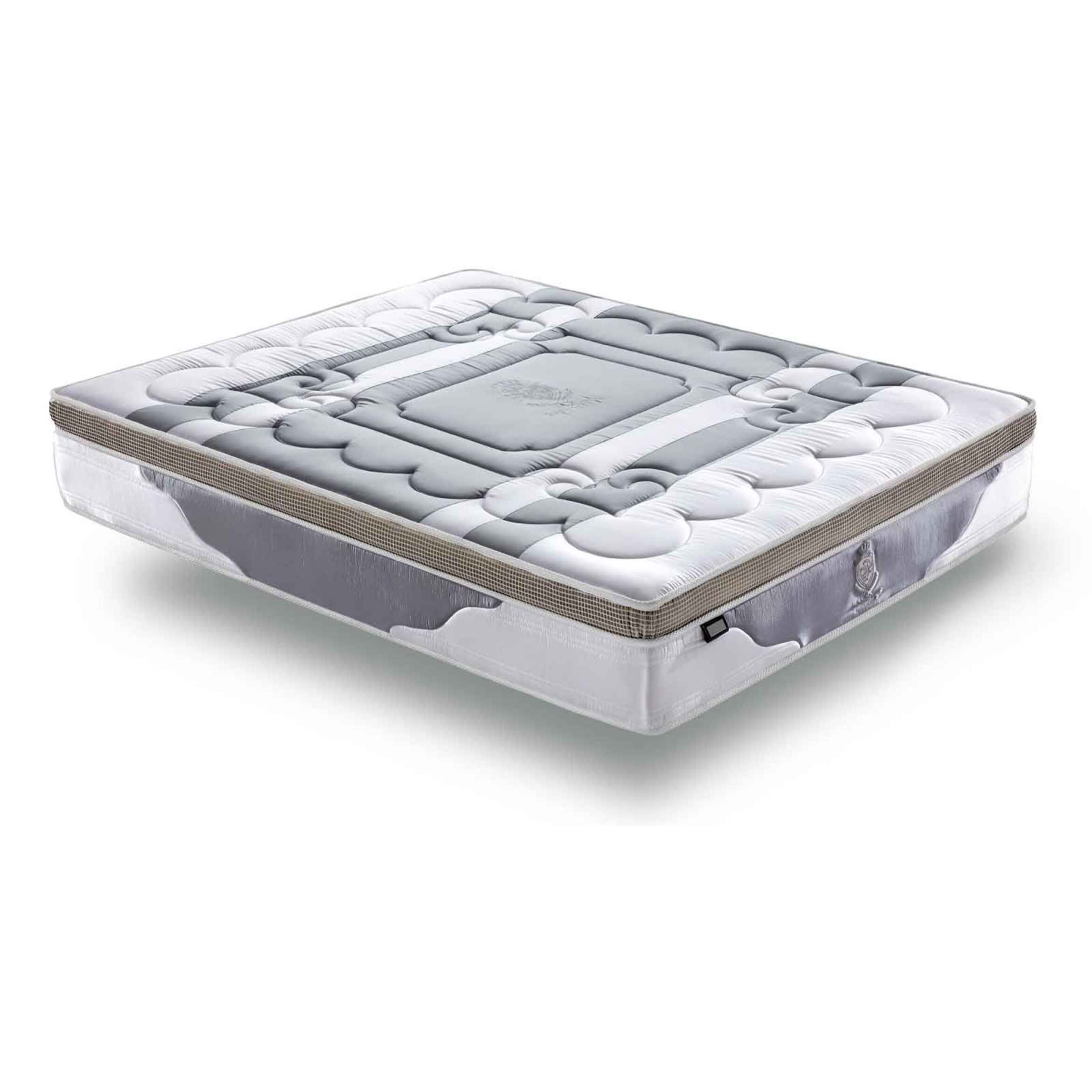 Matelas Royal XXL | 32 cm | Latex, mémoire de forme et ressorts ensachés | Surmatelas intégré | Thermorégulation