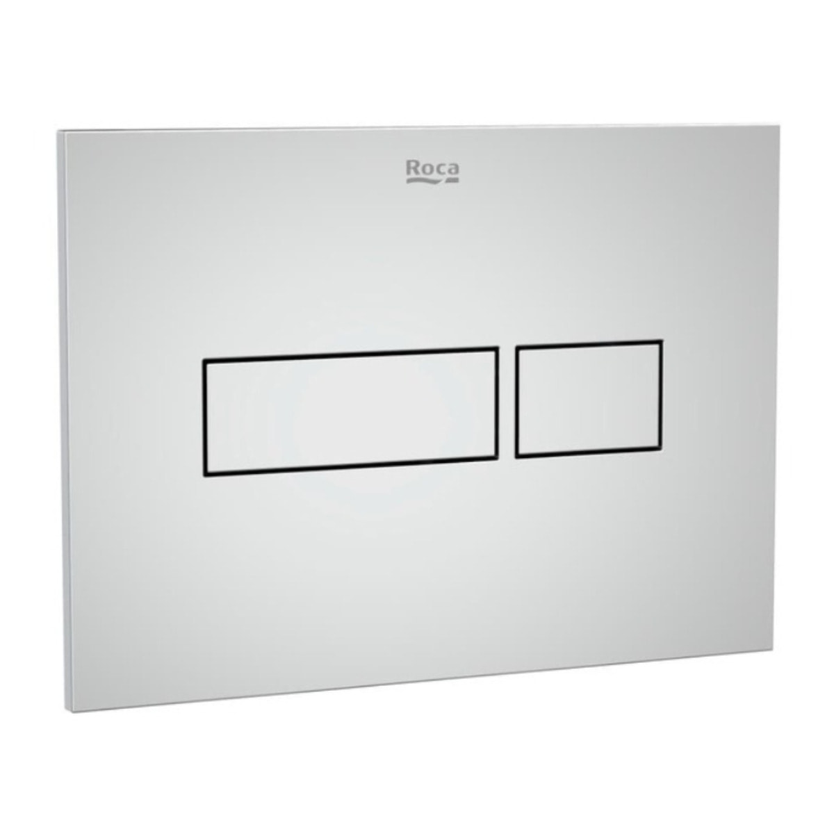 Plaque de commande double touche en plastique, chrome brillant (A890220201)