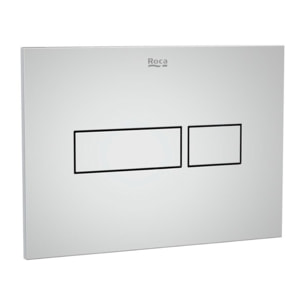 Plaque de commande double touche en plastique, chrome brillant (A890220201)