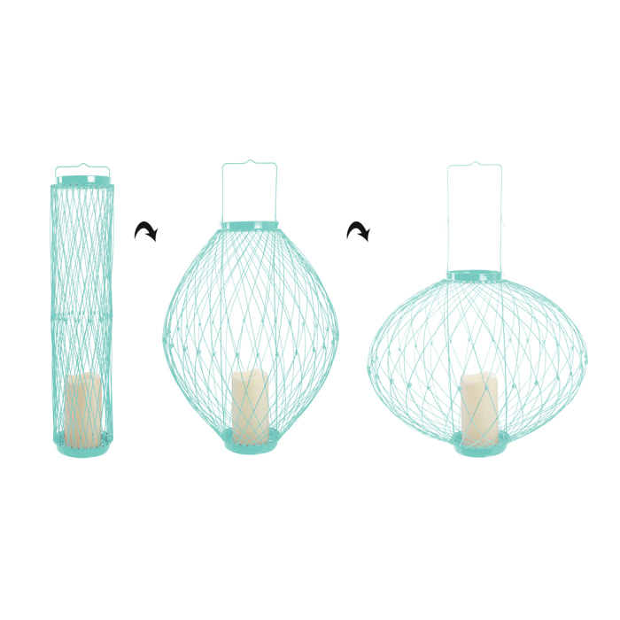 Photophore Led Retractable Bleu Vert