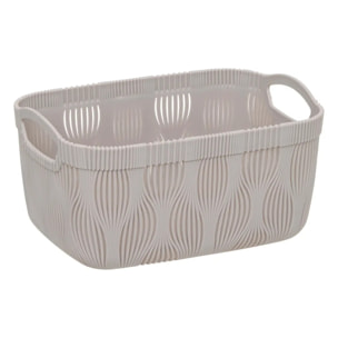 Panier à linge Leaf 3,2L beige