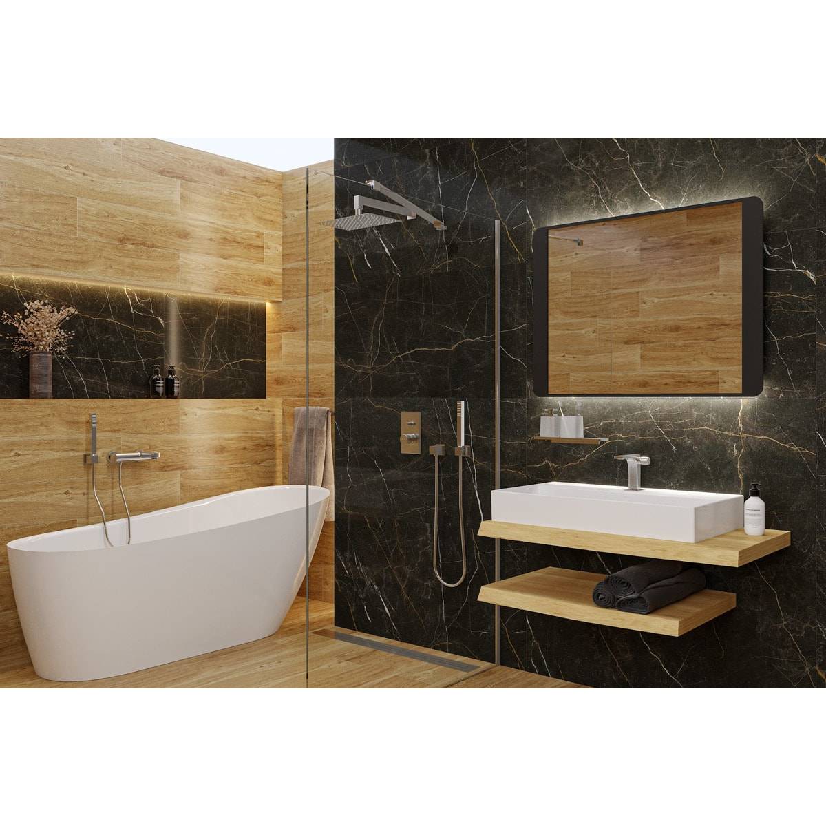 Lavabo à poser et à suspendre 80,5x46,5 cm blanc 1 trou pour robinet SAT Infinitio (SATINF8046)