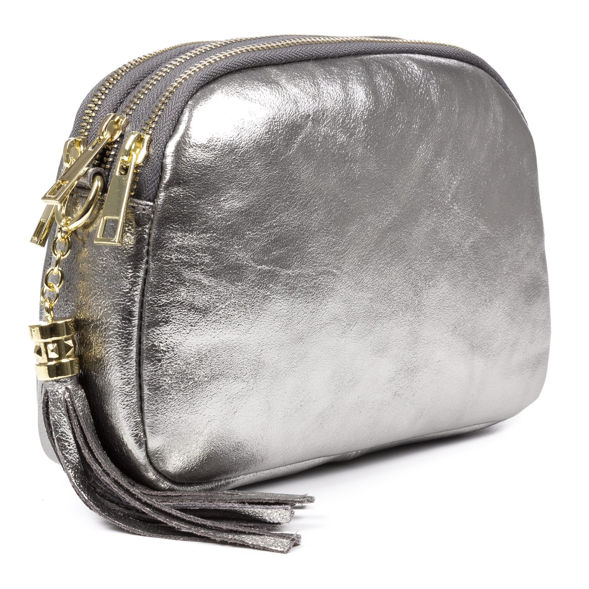 Aliminusa bolso bandolera Mujer. Piel auténtica Gamuza Lacada.