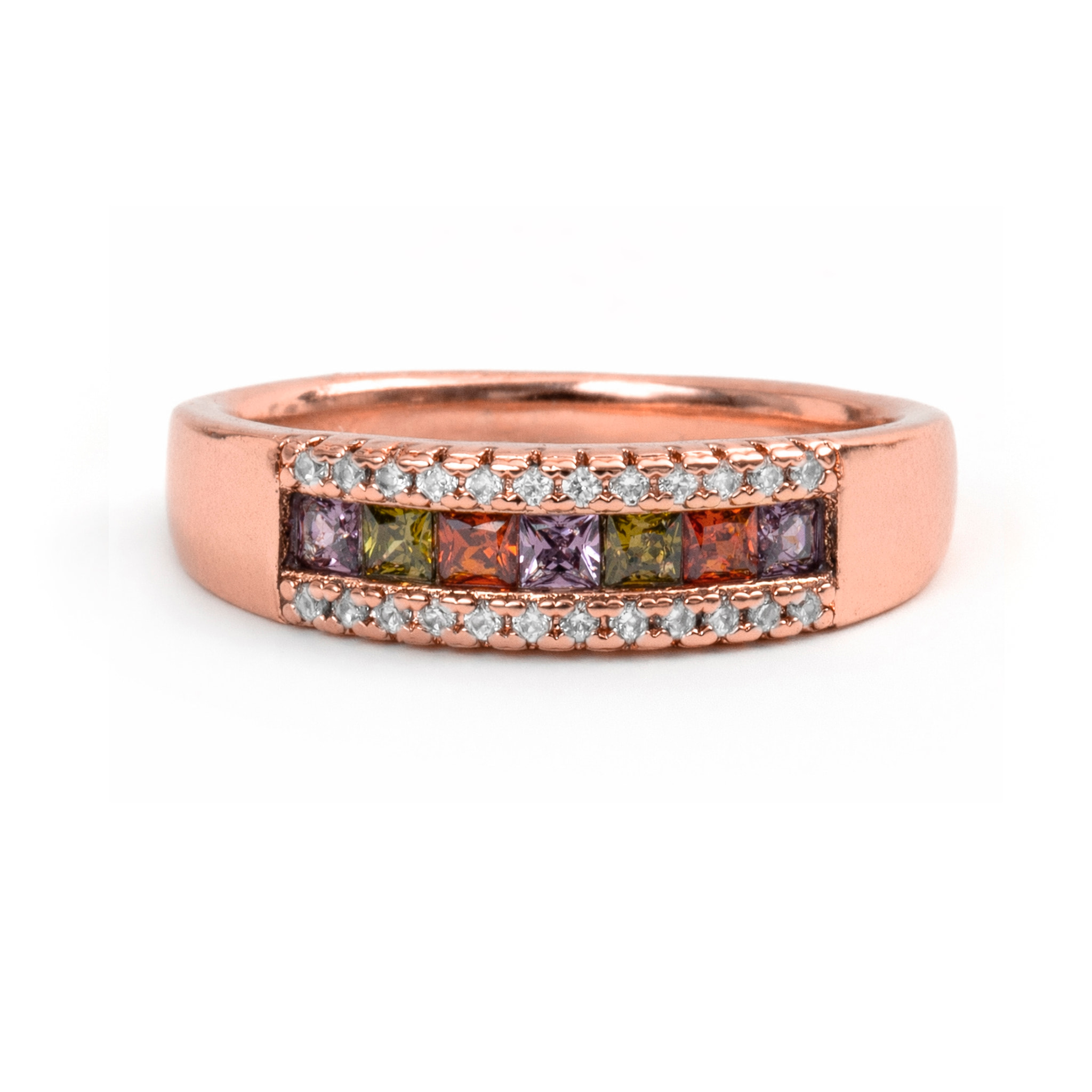 Anillo Saikpo acabado oro rosa 18k