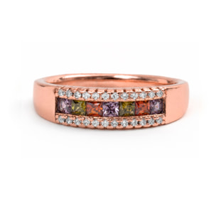 Anillo Saikpo acabado oro rosa 18k