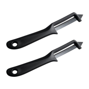 Lot de 2 éplucheurs multifonctions pour légumes 19 cm Fackelmann Basic