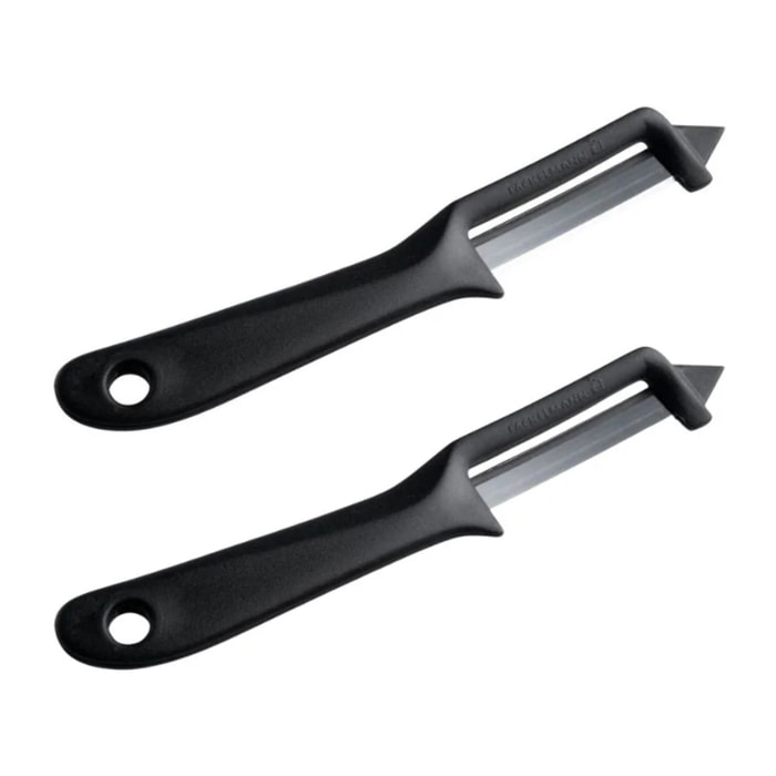 Lot de 2 éplucheurs multifonctions pour légumes 19 cm Fackelmann Basic