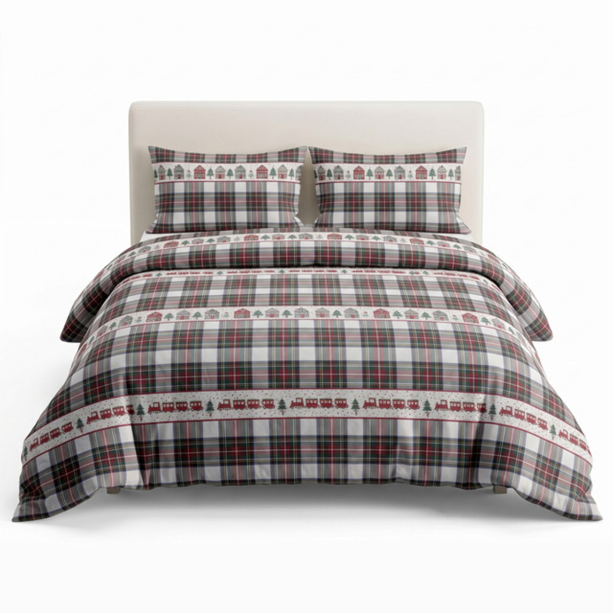 Sacco copripiumino in cotone con federe coordinate, set letto morbido e traspirante, leggero e resistente per uso quotidiano, tessuto certificato sicuro sulla pelle, facile da lavare e durevole, ideale per comfort notturno