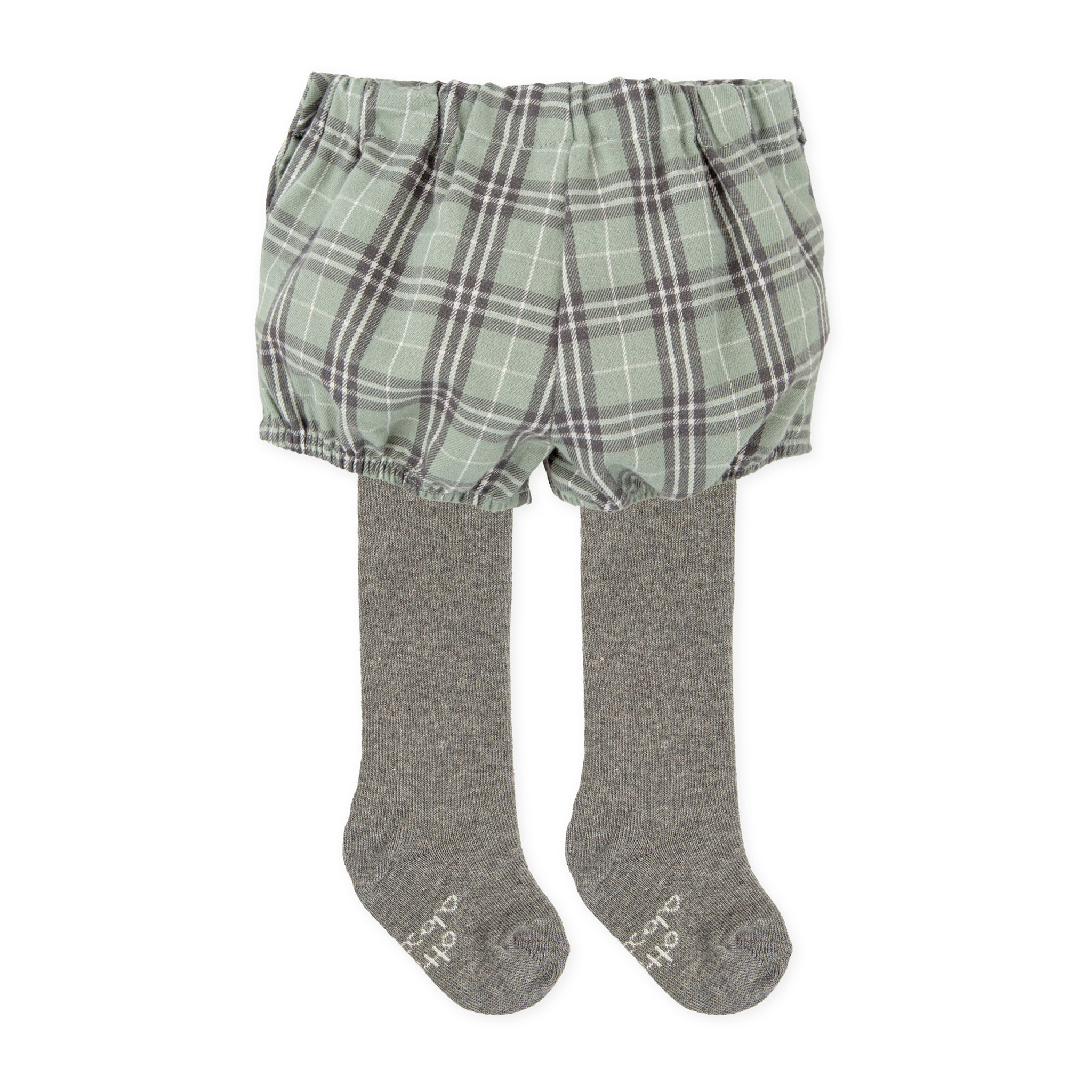 PANTALON BOMBACHO Y LEOTARDOS GRIS - Gris