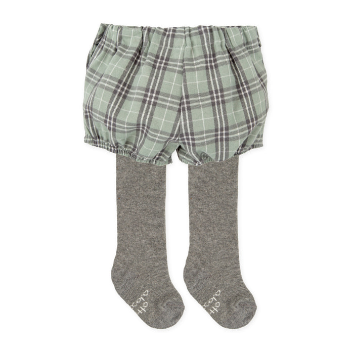 PANTALON BOMBACHO Y LEOTARDOS GRIS - Gris