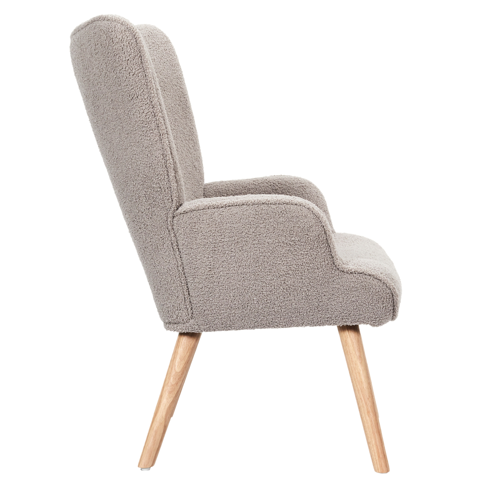 Fauteuil Bouclette Taupe