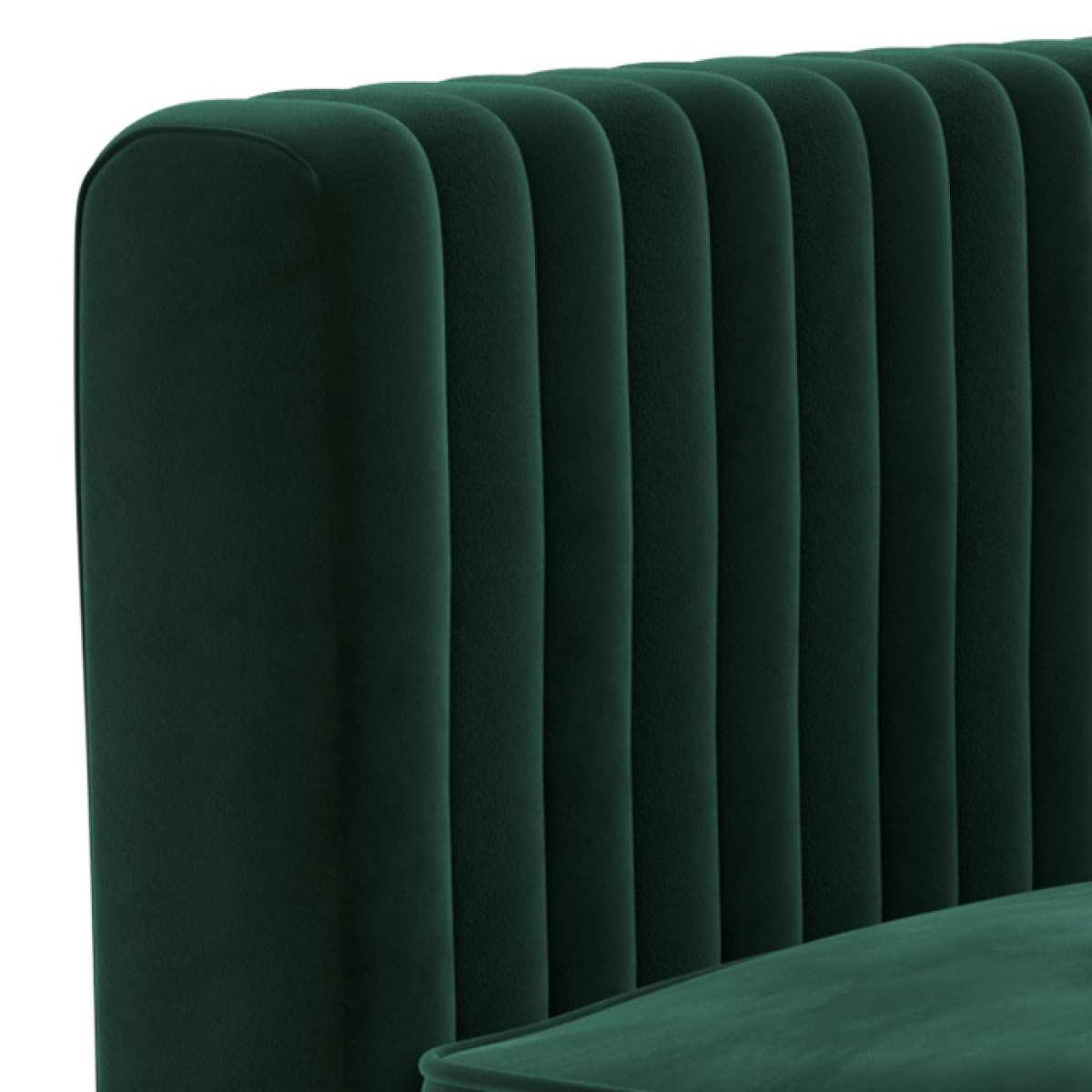 Fauteuil en velours vert foncé - Gatsby