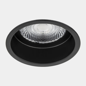 Ledsc4 LedsC4 Downlight LED Redondo 105mm Negro Transparente - Iluminación Interior Moderna 1985 Lúmenes 2700K - Diseño Elegante y Funcional en Aluminio y PMMA