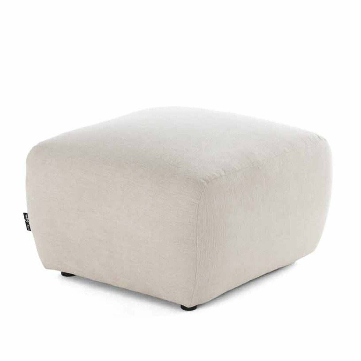 Sorrente - pouf - en tissu texturé - Beige