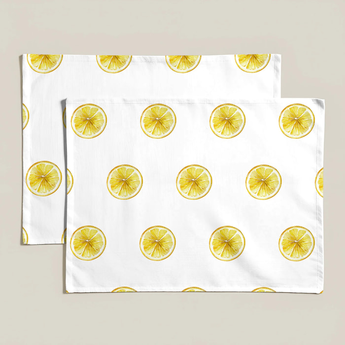 Lot de 2 sets de table anti-taches Mateo