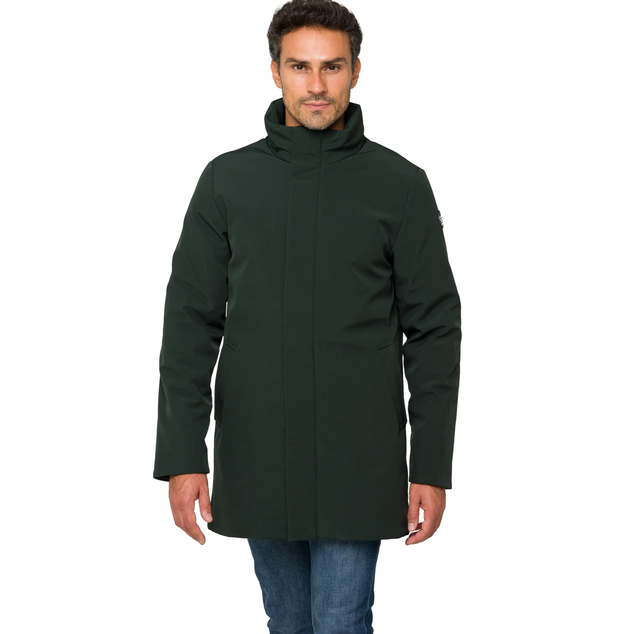 Chaqueta KANAWA acolchada impermeable Verde oscuro