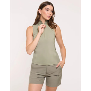 Camiseta Sin Mangas Caqui - Adeli