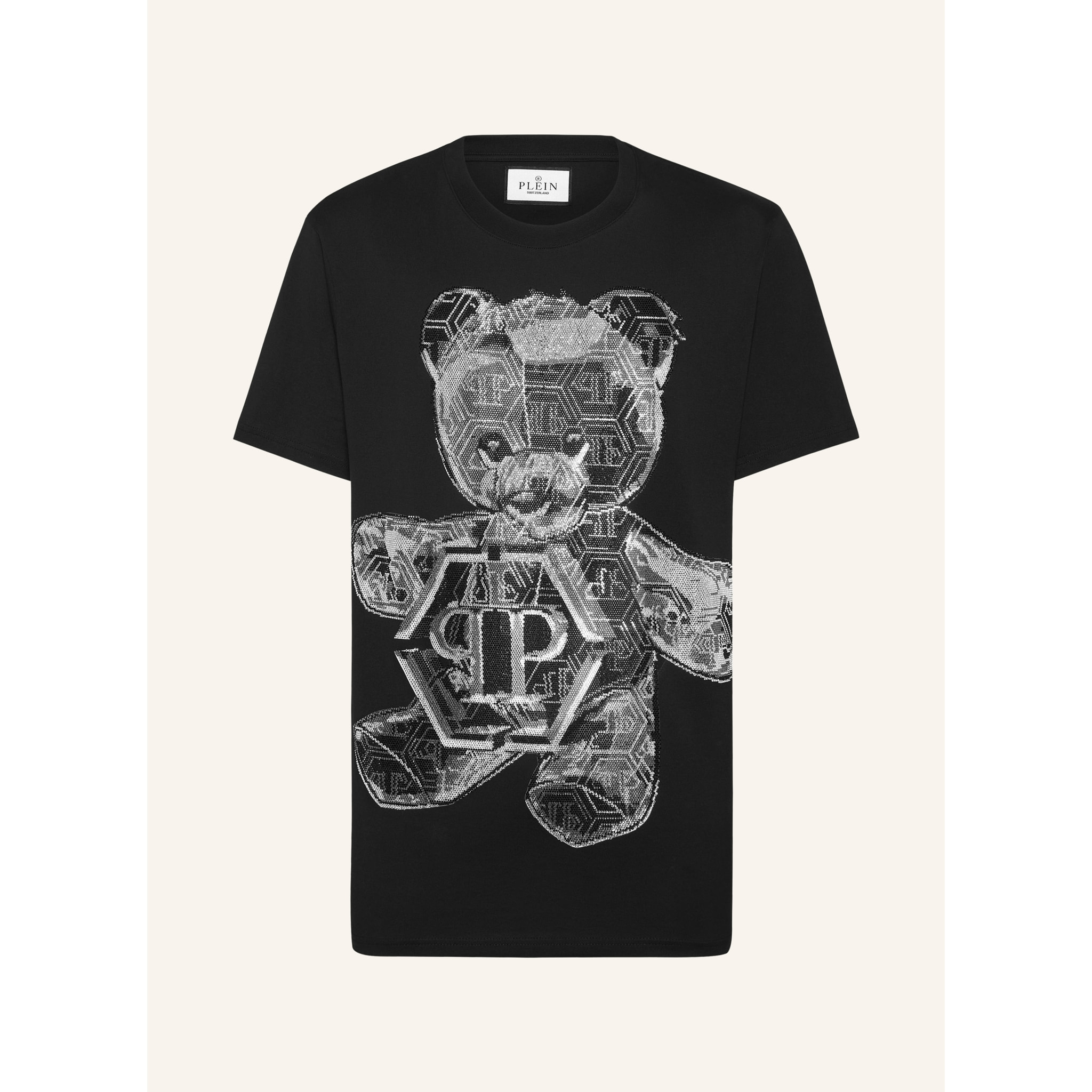 PHILIPP PLEIN Camiseta de cuello redondo y manga corta TEDDY