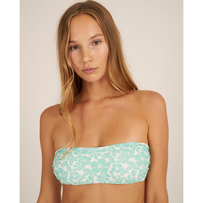 Top de bikini en forma bandeau reversible