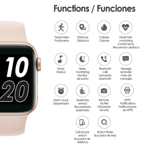 Smartwatch T500 Plus multideportivo con monitor cardiaco