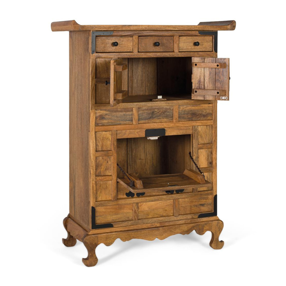 Aparador de Madera de Mango 91 Cm Estilo Oriental