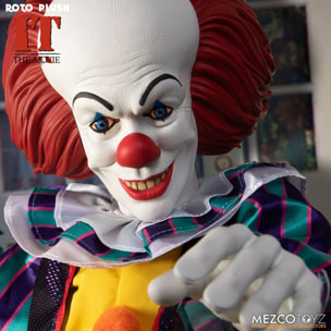 Stephen Kings It 1990 Mds Roto Peluche Bambola Pennywise 46 Cm Mezco Toys