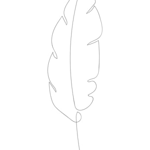 Tableau plume en croquis Tableau alu Dibond