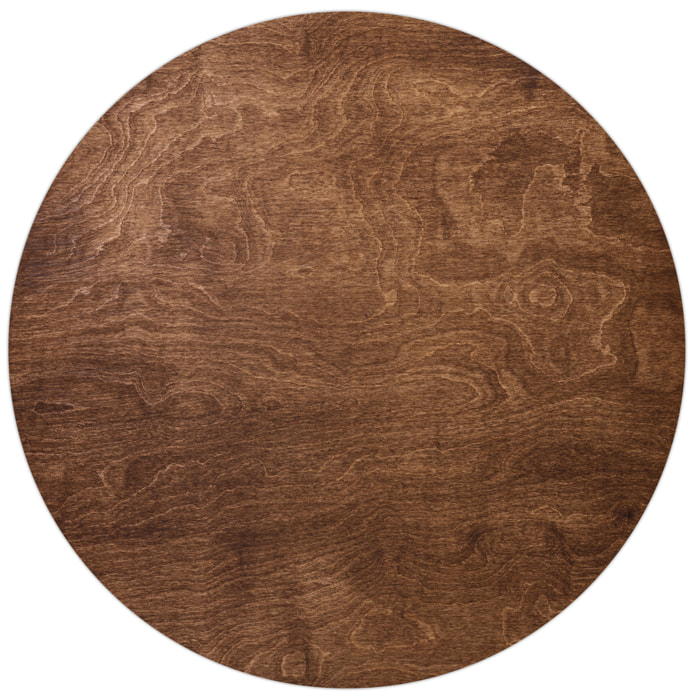 VINILIKO, set de 4 individuales de mesa Madera nogal 4u-[Diam] 40 cm