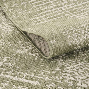 Tapis kilim, motif géométrique, tissé à plat, style ethnique