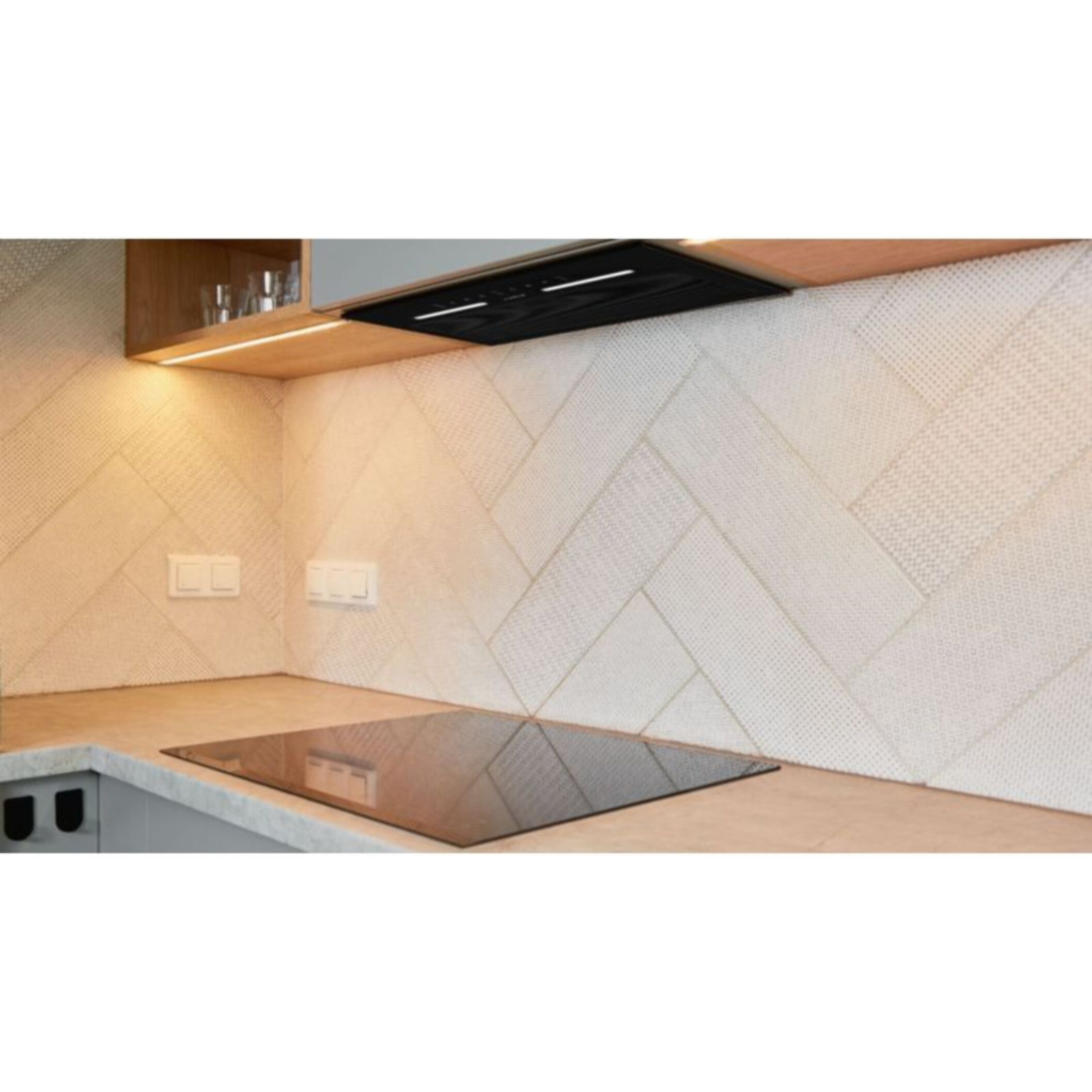 Hotte encastrable AIRLUX AHGG55BK Contrôle par geste