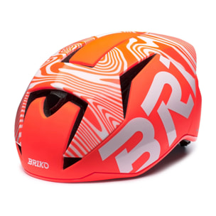 Caschi Briko Uomo Donna Rosso Gass Graphik