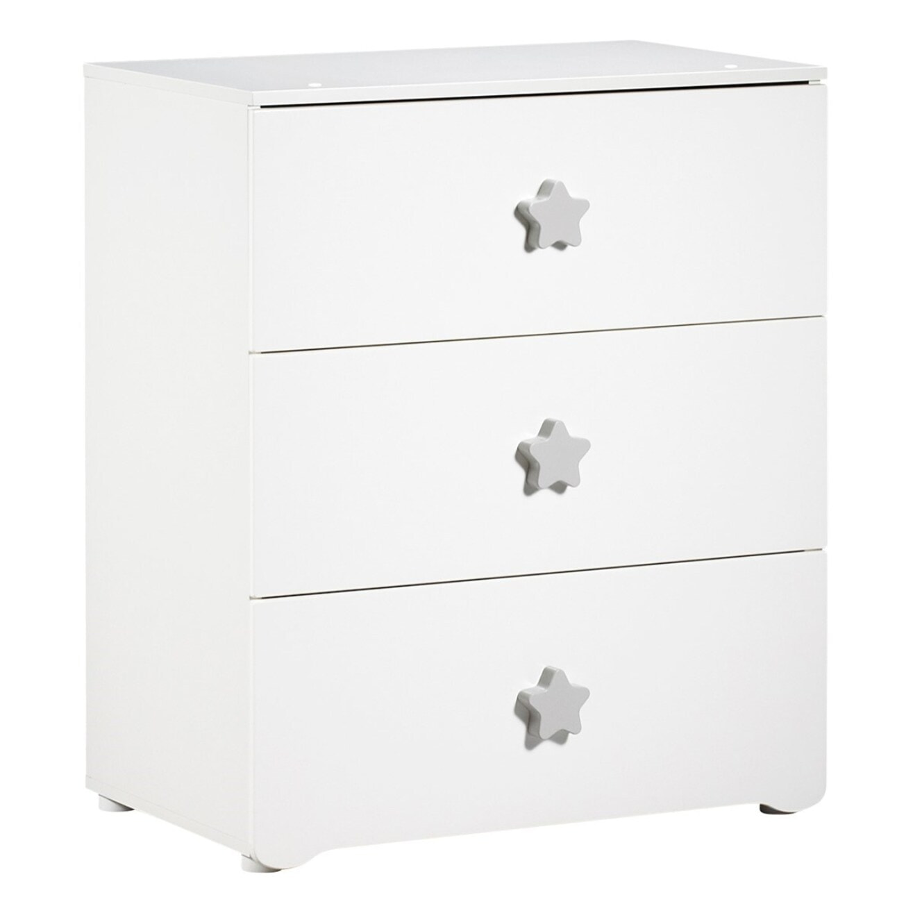 Chambre complète bébé avec lit 120x60cm à barreauxet commode à langer 3 tiroirs