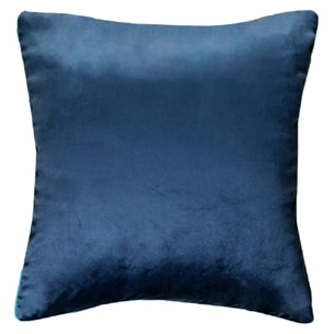 Housse de coussin polyester anti tache uni Velours uni titane-givre