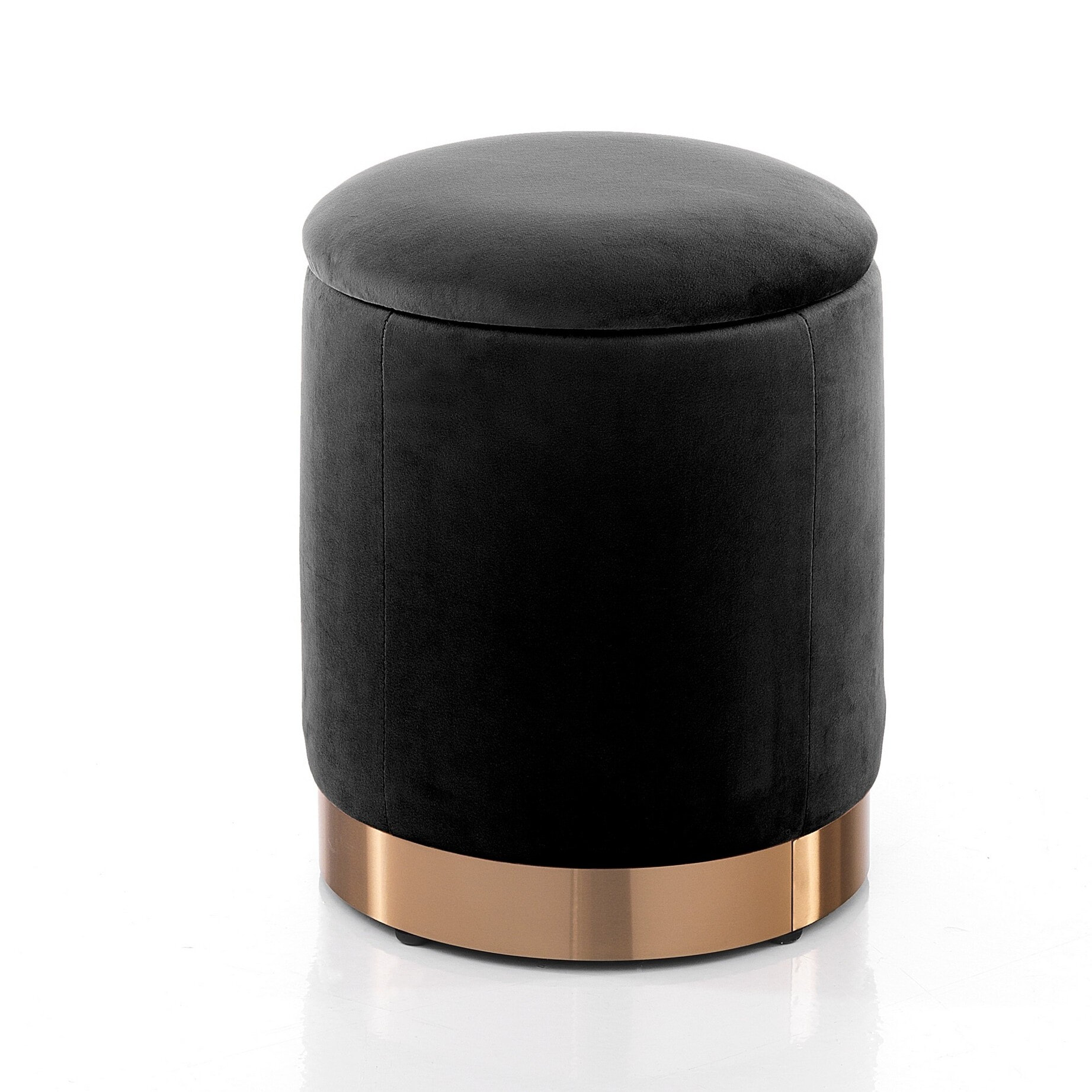 Tomasucci Pouf imbottito contenitore DIDO BLACK