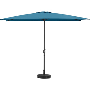 Parasol rectangulaire inclinable "Sol 2" - 2 x 3 m - Bleu
