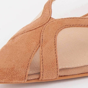 Zapato De Tacón - Marron - Altura: 4 Cm