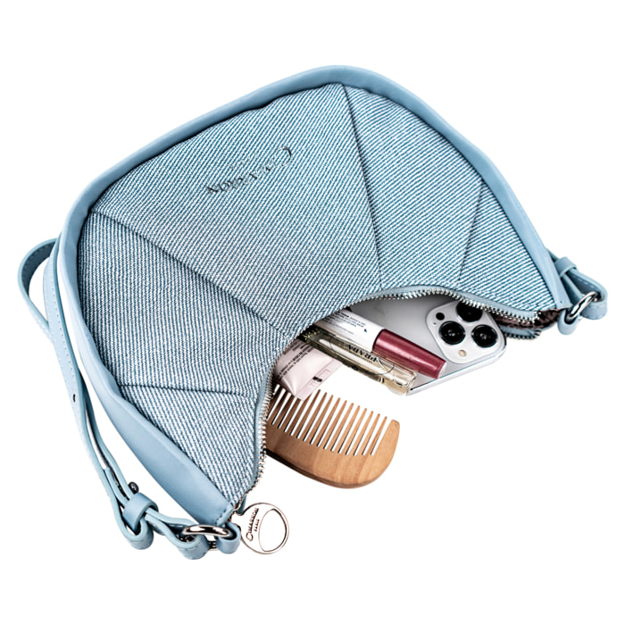 Bolso Bandolera Mujer Veg/Pu Cimarron Abigail Azul Vaquero