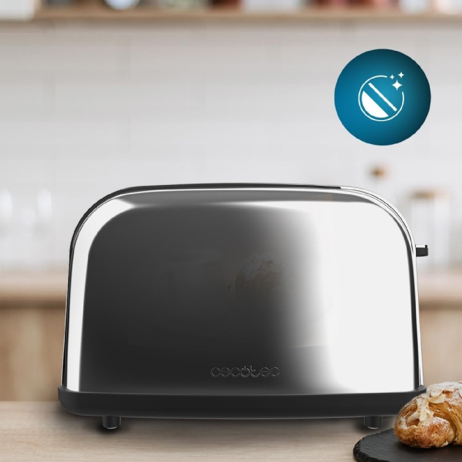 Cecotec Grille-pain vertical Toastin' time 850 Inox Lite