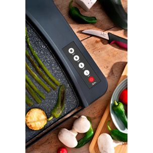 Plancha de cocina eléctrica JATA JEGR2851. Control electrónico. 4 temperaturas. 2600 W