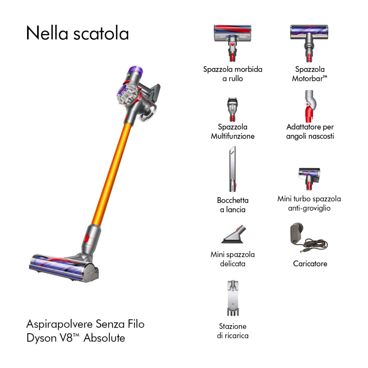 Aspirapolvere senza filo Dyson V8™ Absolute | Ricondizionato