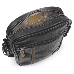 Bandolera Hombre Vegana Lois Warren Negro