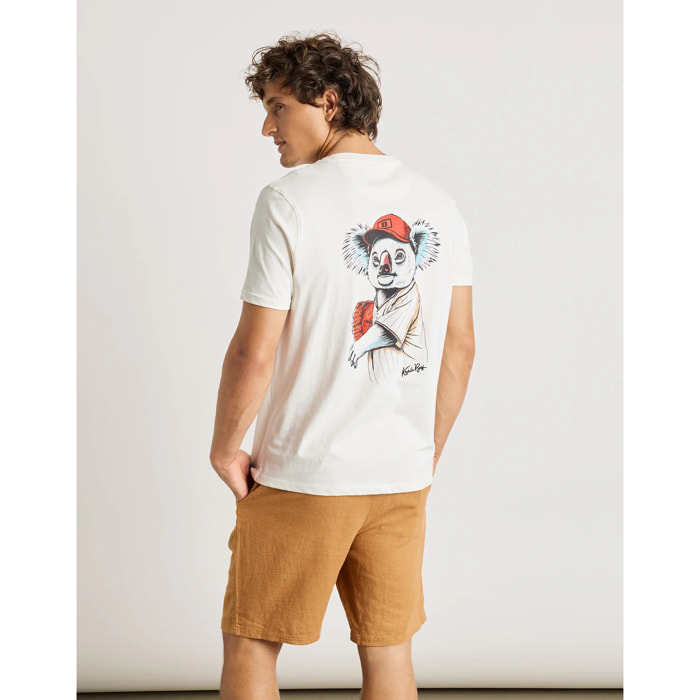 Camiseta Manga Corta Off White - Kravitz