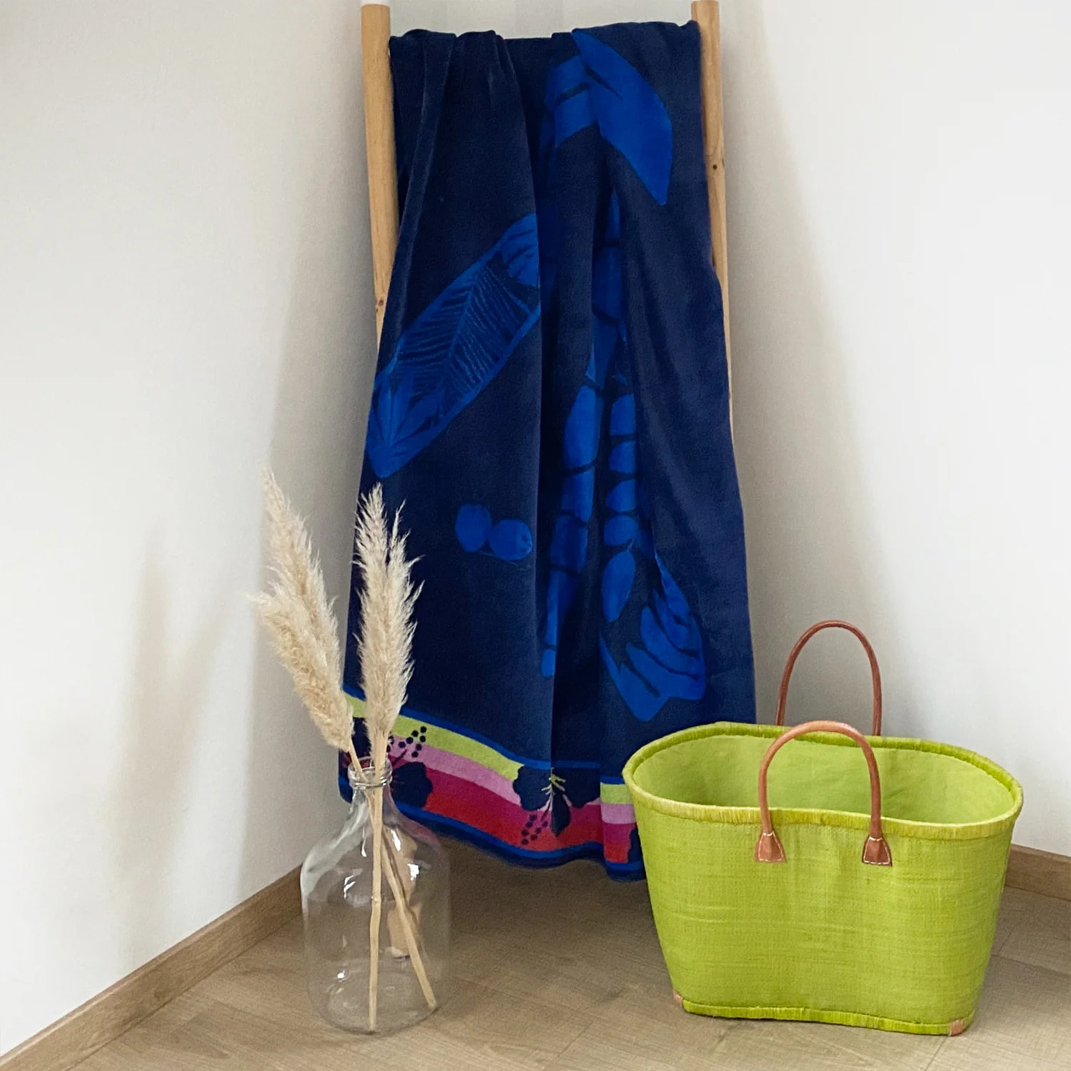 Serviette de plage éponge velours Jacquard - Vegas - 140x180cm - 400g/m²