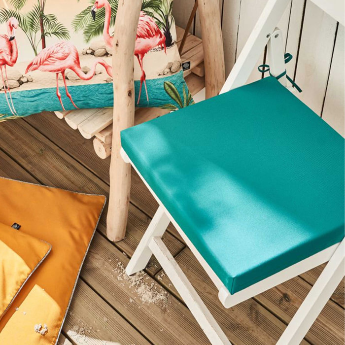 Galette de chaise juan les pins - Bleu Canard