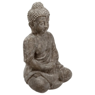 Statuette "Bouddha" assis - ciment H48 cm