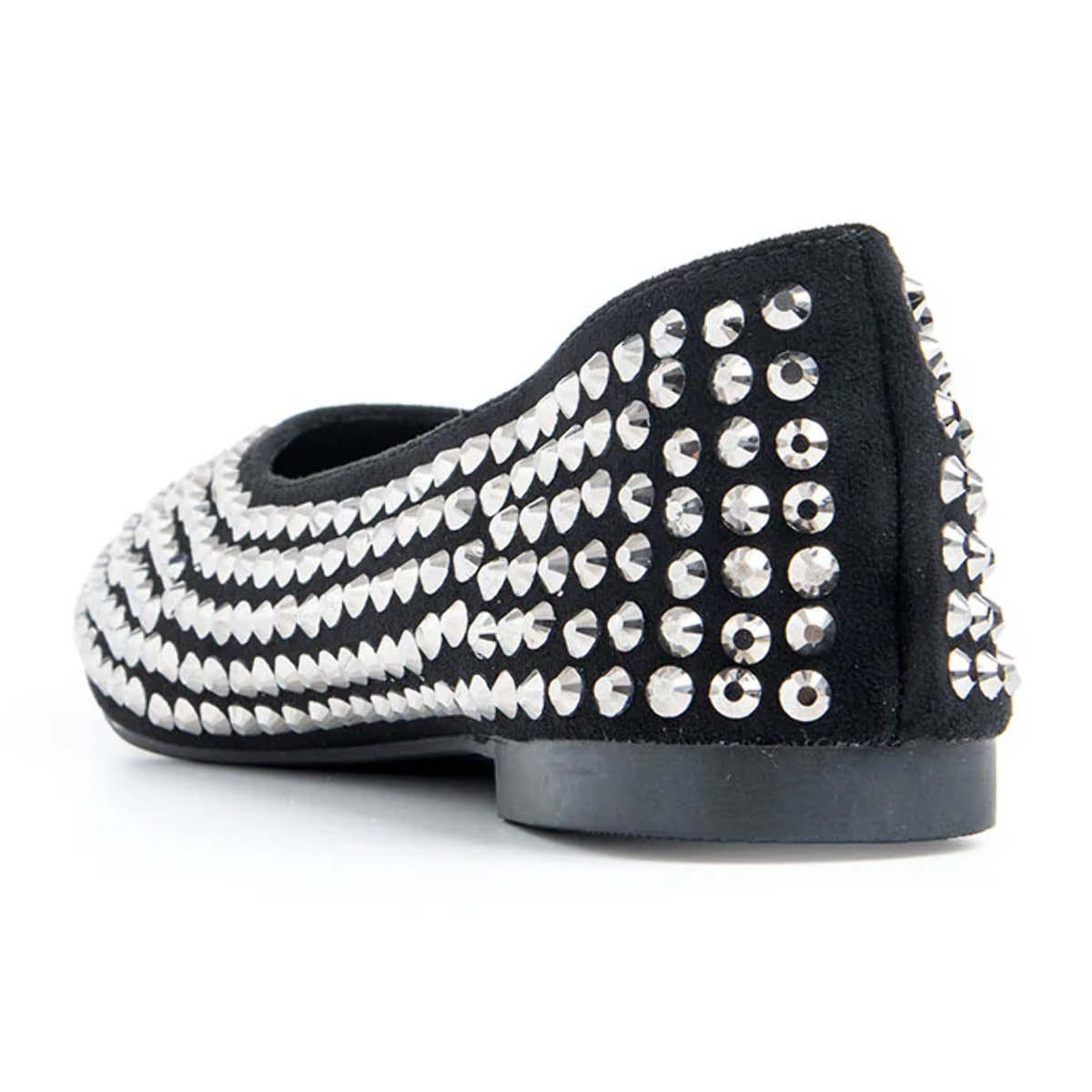 Ballerina a punta con strass - NERO