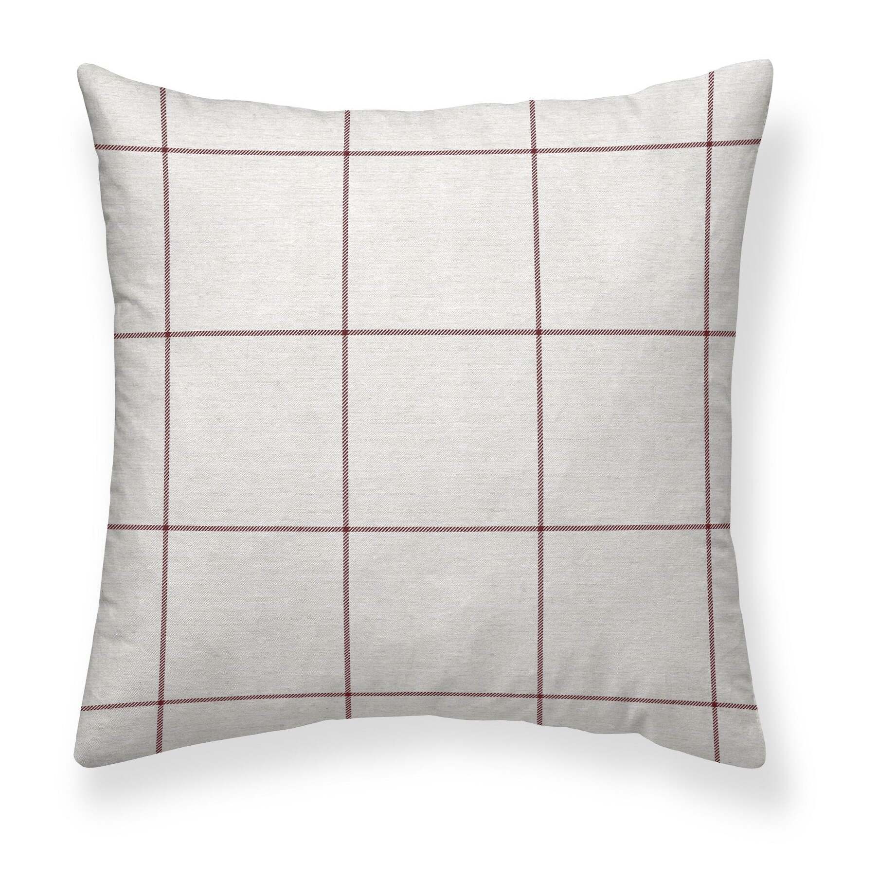 Taie d'oreiller Red Windowpana